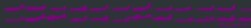 Planess Font – Purple Fonts on Black Background
