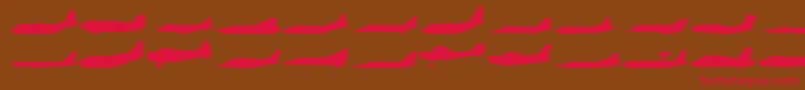 Planess Font – Red Fonts on Brown Background