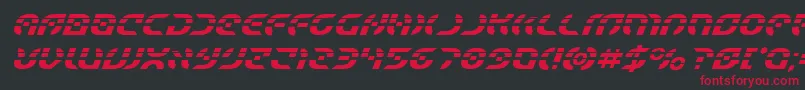 Starfighterlaserital Font – Red Fonts on Black Background