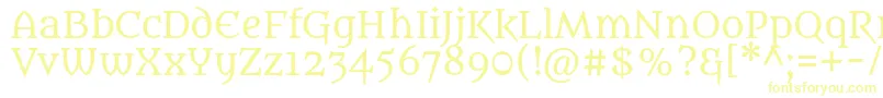 Fonte MetamorphousRegular – fontes amarelas