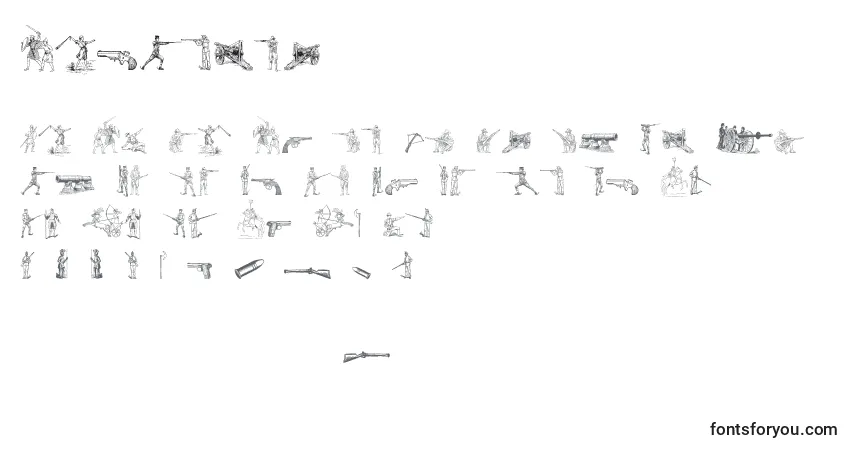 Police DasKrieg - Alphabet, Chiffres, Caractères Spéciaux