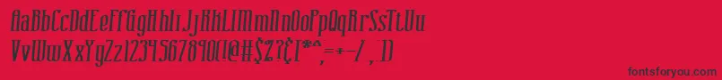Шрифт CombustionIBrk – чёрные шрифты на красном фоне