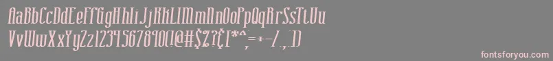 CombustionIBrk Font – Pink Fonts on Gray Background