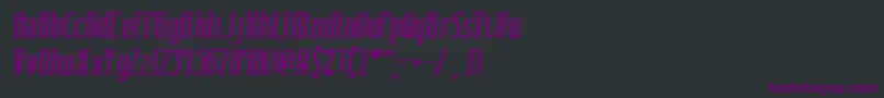 Fonte CombustionIBrk – fontes roxas em um fundo preto