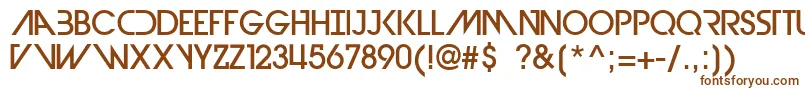 DevilBreezeMedium Font – Brown Fonts on White Background