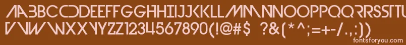 Шрифт DevilBreezeMedium – розовые шрифты на коричневом фоне