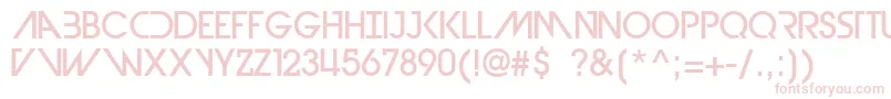 DevilBreezeMedium Font – Pink Fonts on White Background