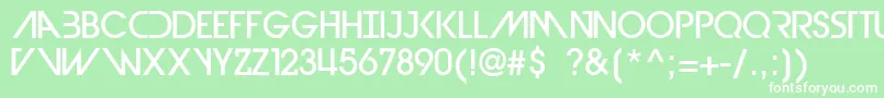 DevilBreezeMedium Font – White Fonts on Green Background