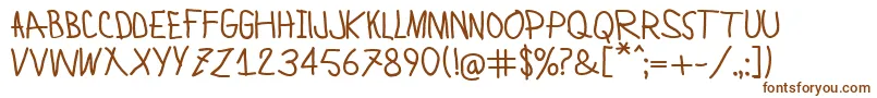 LamiarBold Font – Brown Fonts on White Background