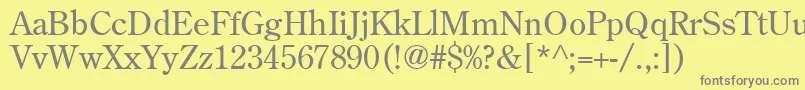 AgCenturyOldStyleCyrRoman Font – Gray Fonts on Yellow Background