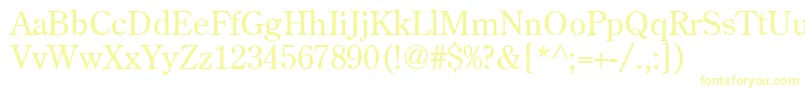 フォントAgCenturyOldStyleCyrRoman – 黄色のフォント