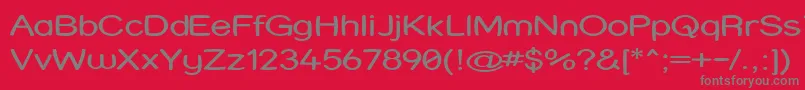 Strwrx Font – Gray Fonts on Red Background