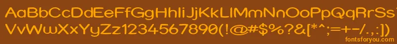 Strwrx Font – Orange Fonts on Brown Background