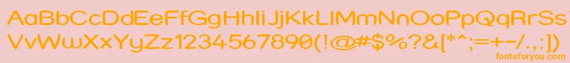 Strwrx Font – Orange Fonts on Pink Background