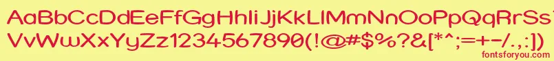 Strwrx Font – Red Fonts on Yellow Background