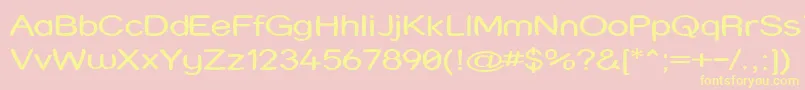 Strwrx Font – Yellow Fonts on Pink Background