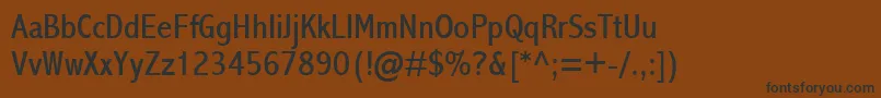 AbadiMtCondensed Font – Black Fonts on Brown Background