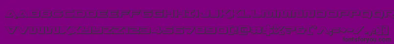 Quarkstorm3D Font – Black Fonts on Purple Background
