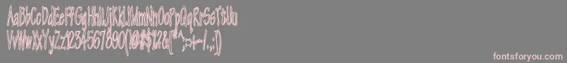 Weitere Informationen zur Androganonamous-Schriftart Androganonamous-Schriftart – Rosa Schriften auf grauem Hintergrund