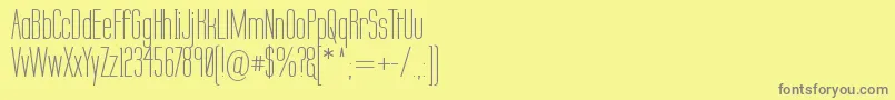 Labtsec Font – Gray Fonts on Yellow Background