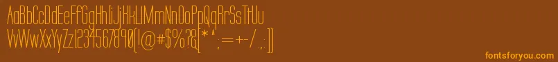 Labtsec Font – Orange Fonts on Brown Background