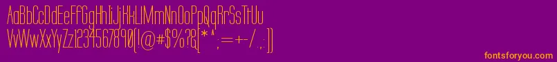 Fonte Labtsec – fontes laranjas em um fundo violeta
