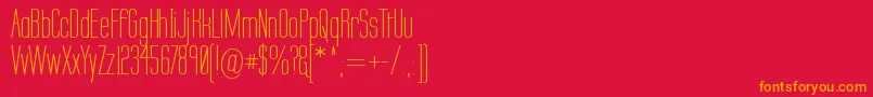 Labtsec Font – Orange Fonts on Red Background