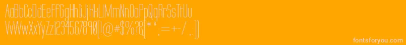 Labtsec Font – Pink Fonts on Orange Background
