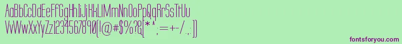 Labtsec Font – Purple Fonts on Green Background