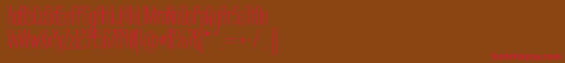 Labtsec Font – Red Fonts on Brown Background