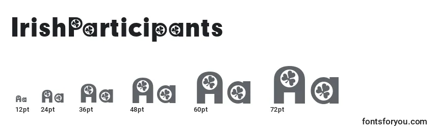 IrishParticipants Font Sizes