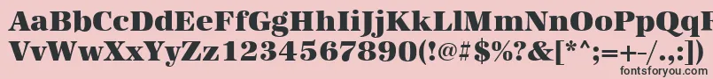 AntiquastdHeavyRegular Font – Black Fonts on Pink Background