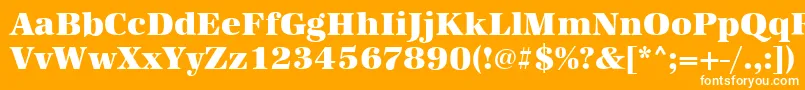 AntiquastdHeavyRegular Font – White Fonts on Orange Background