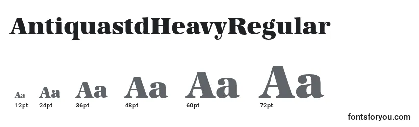 Размеры шрифта AntiquastdHeavyRegular