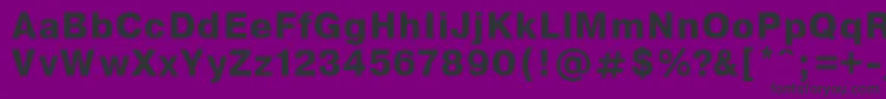 Encycbol Font – Black Fonts on Purple Background