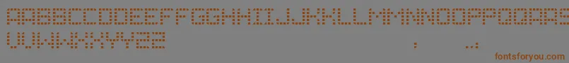 Шрифт Grid – коричневые шрифты на сером фоне