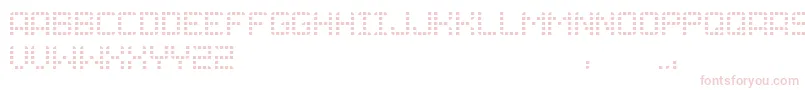 Grid Font – Pink Fonts on White Background