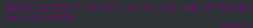 Шрифт Grid – фиолетовые шрифты на чёрном фоне