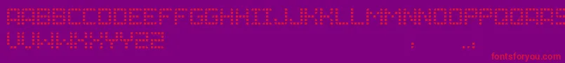 More about Grid Font Grid Font – Red Fonts on Purple Background