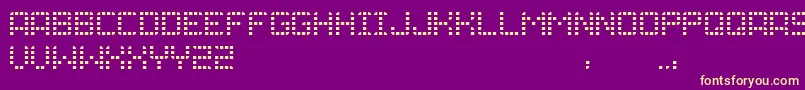 Шрифт Grid – жёлтые шрифты на фиолетовом фоне