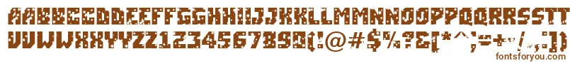 Шрифт ASimplerstrs – коричневые шрифты на белом фоне