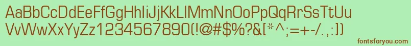 PalindromeCondensedSsiCondensed Font – Brown Fonts on Green Background