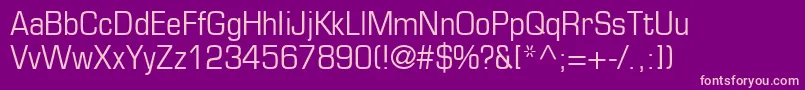 PalindromeCondensedSsiCondensed Font – Pink Fonts on Purple Background