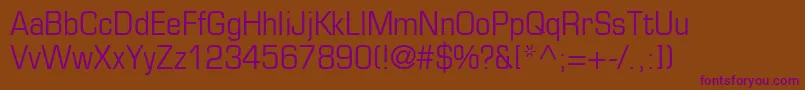 PalindromeCondensedSsiCondensed Font – Purple Fonts on Brown Background