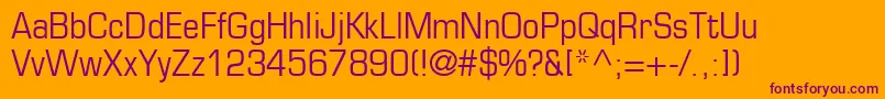 PalindromeCondensedSsiCondensed Font – Purple Fonts on Orange Background