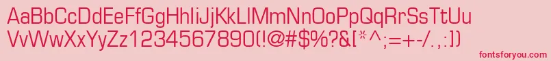 PalindromeCondensedSsiCondensed Font – Red Fonts on Pink Background