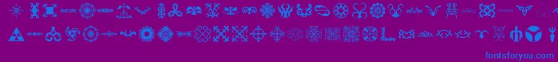 Gerc Font – Blue Fonts on Purple Background