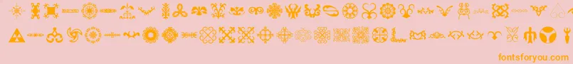 Gerc Font – Orange Fonts on Pink Background