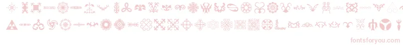 Gerc Font – Pink Fonts on White Background