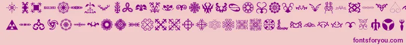 Gerc Font – Purple Fonts on Pink Background